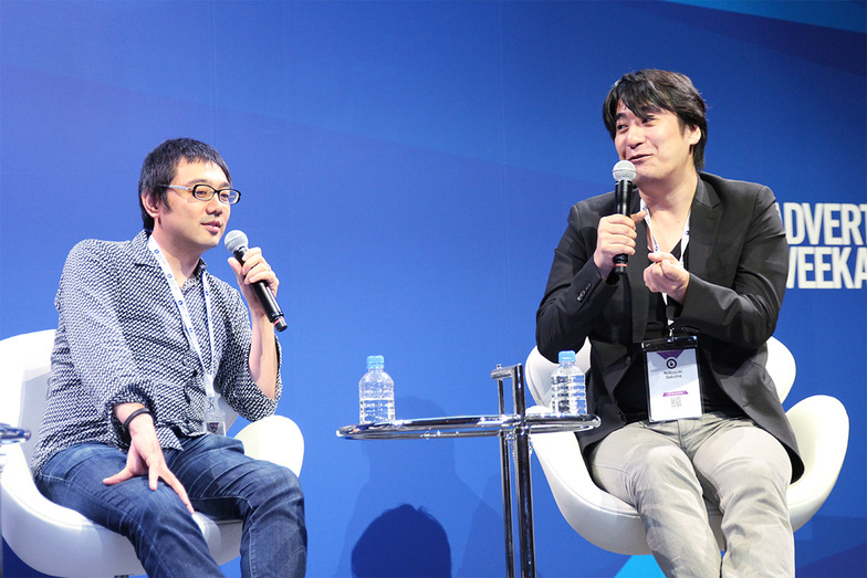 漫画、テレビと、それぞれの世界で新しい熱狂を作り出した 次世代メディアマンの佐渡島庸平さん(左)と佐久間宣行さん。#ルールチェンジャー