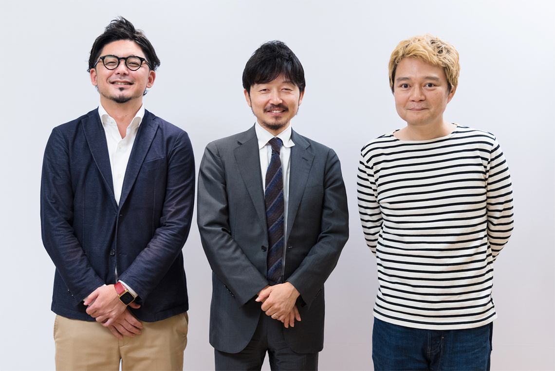 (左から)イノラボの阿部元貴さん、鈴木淳一さん、デイリーポータルZの林雄司編集長