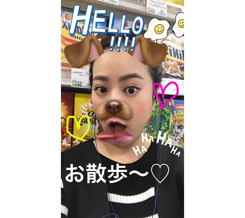 Snapchatで犬になれる動画フィルターを使用