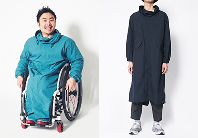 商品例2)後ろが外せる2WAYコート