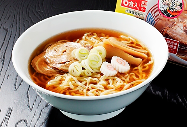 ちょっと麺が太いかな? でも良い景色ですよね。