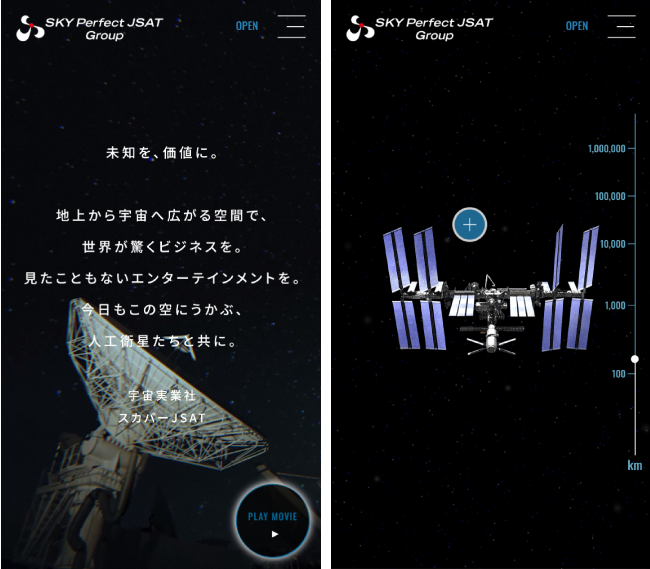 「スカパーＪＳＡＴグループ」の企業ブランディングプロジェクト、ウェブサイト