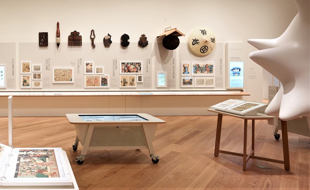 江戸時代の展示コーナー(写真提供:アドミュージアム東京)