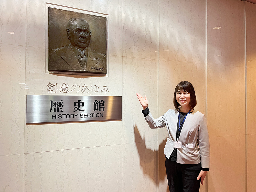 今回案内していただいたシャープ研究開発本部オープンイノベーションセンター 藤原百合子氏(筆者撮影)